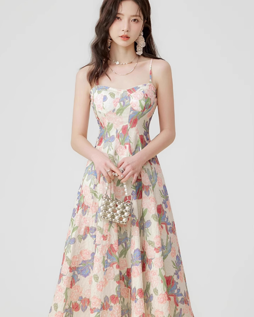 Flower Flare Cami Dress LSN0003