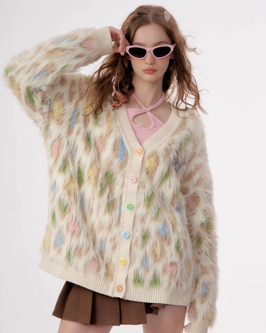 Animal Fluffy Cardigan ZZF0308