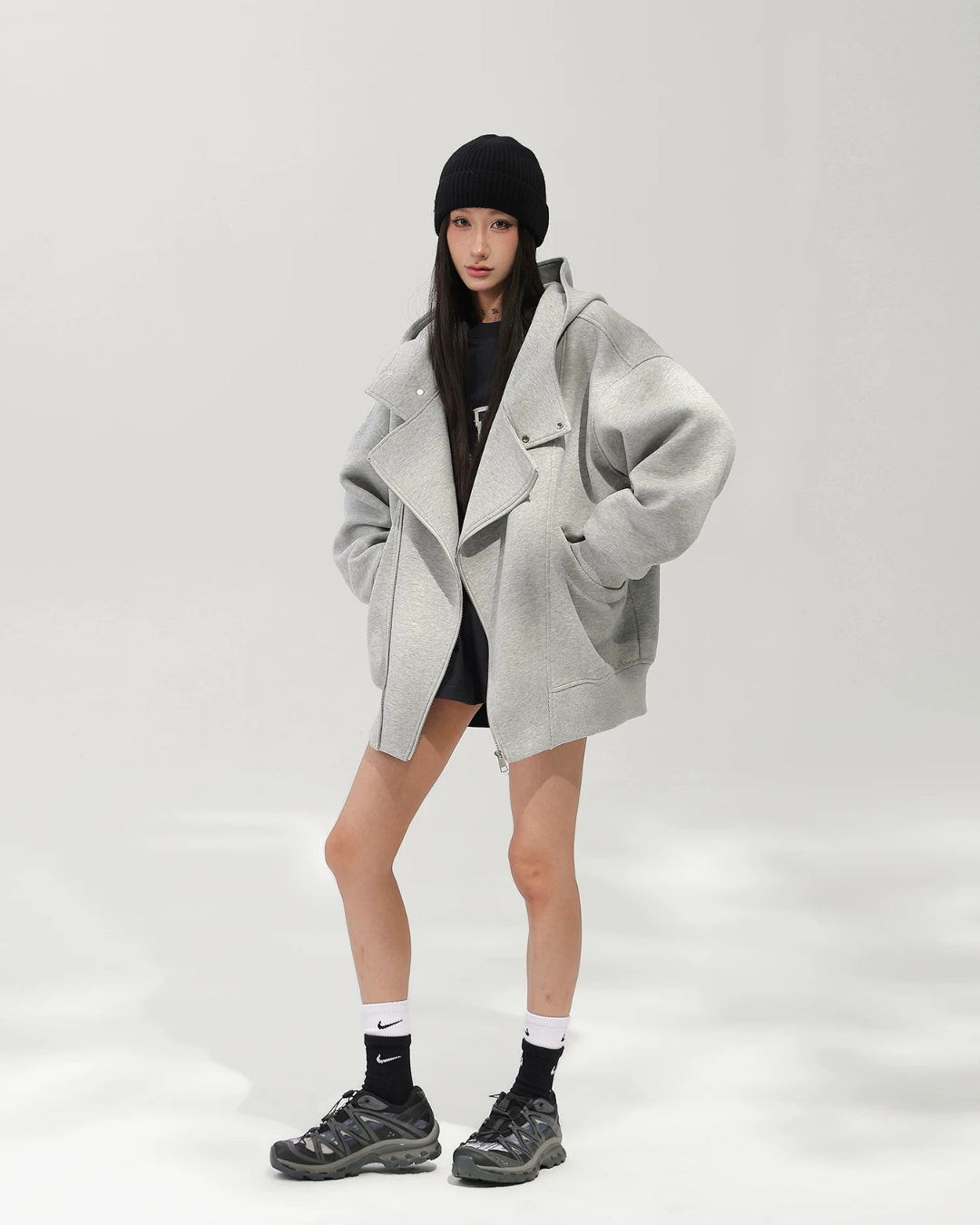 Oversized Sweat Zip Hoodie ACS0378