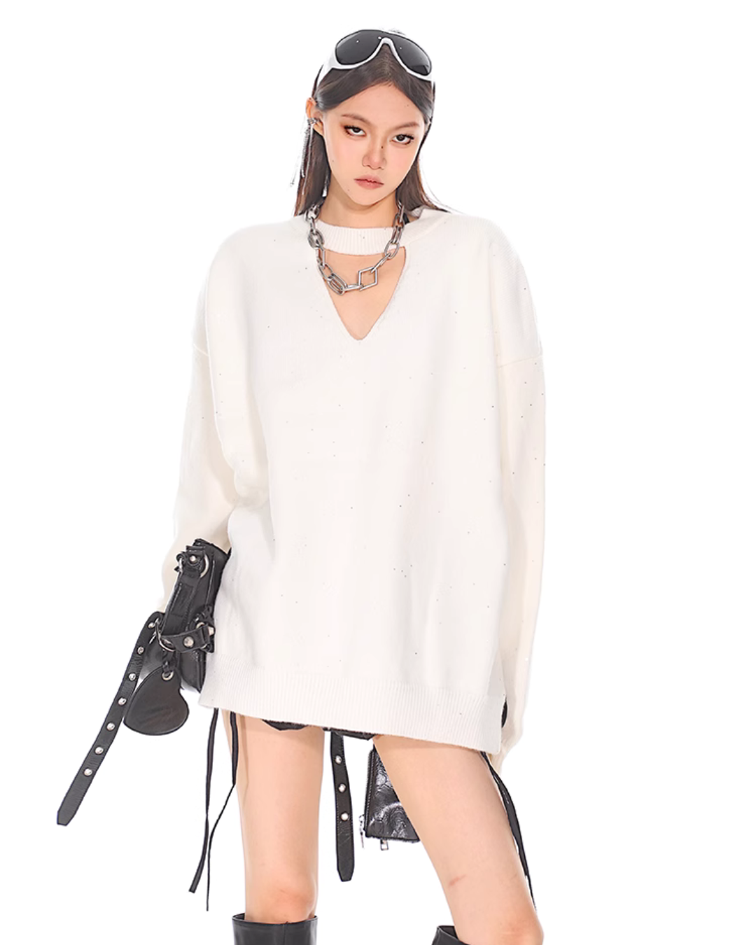 2Way Neck Over Knit CCS0032