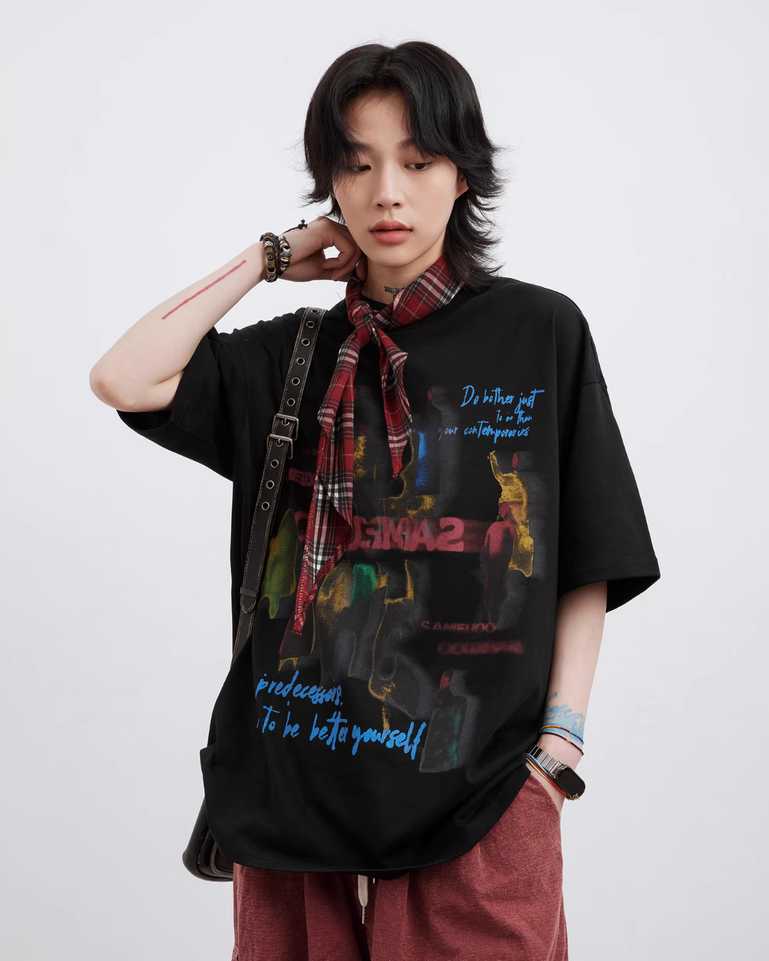 Retro Print Loose T-Shirt FRC0001
