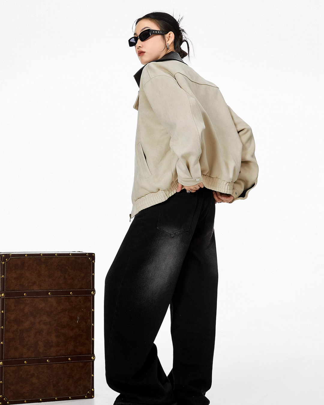 Contrast Color Pocket Jacket ICM0068