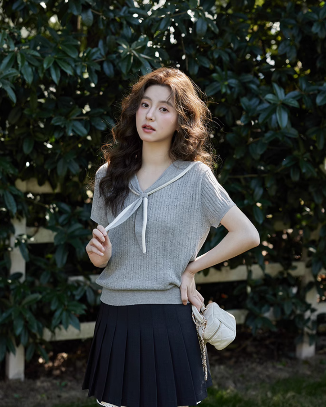 Sailor Collar Knit Top SMS0006