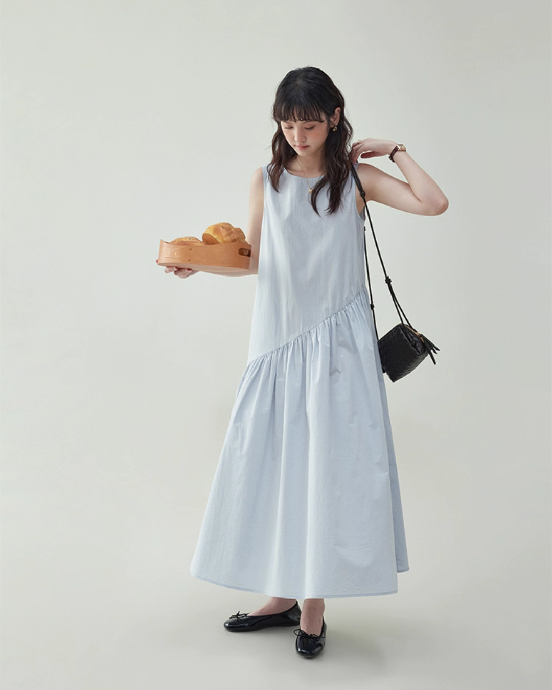 Asymmetrical Sleeveless Dress AMU0024