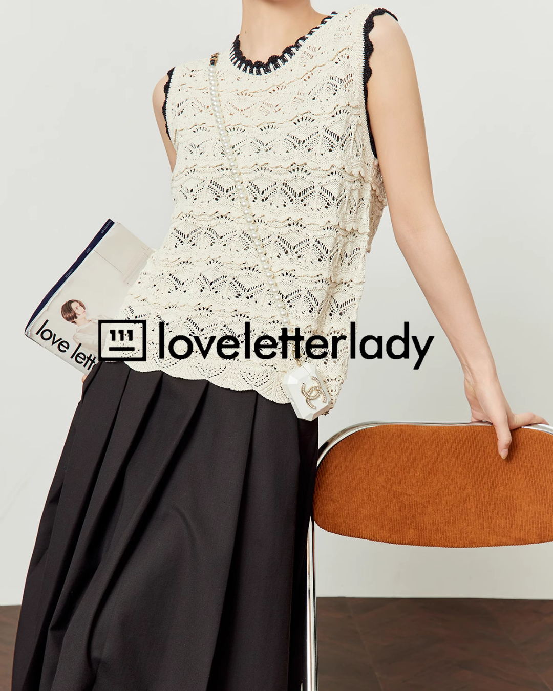 Punching Sleeveless Summer Knit LLA0425