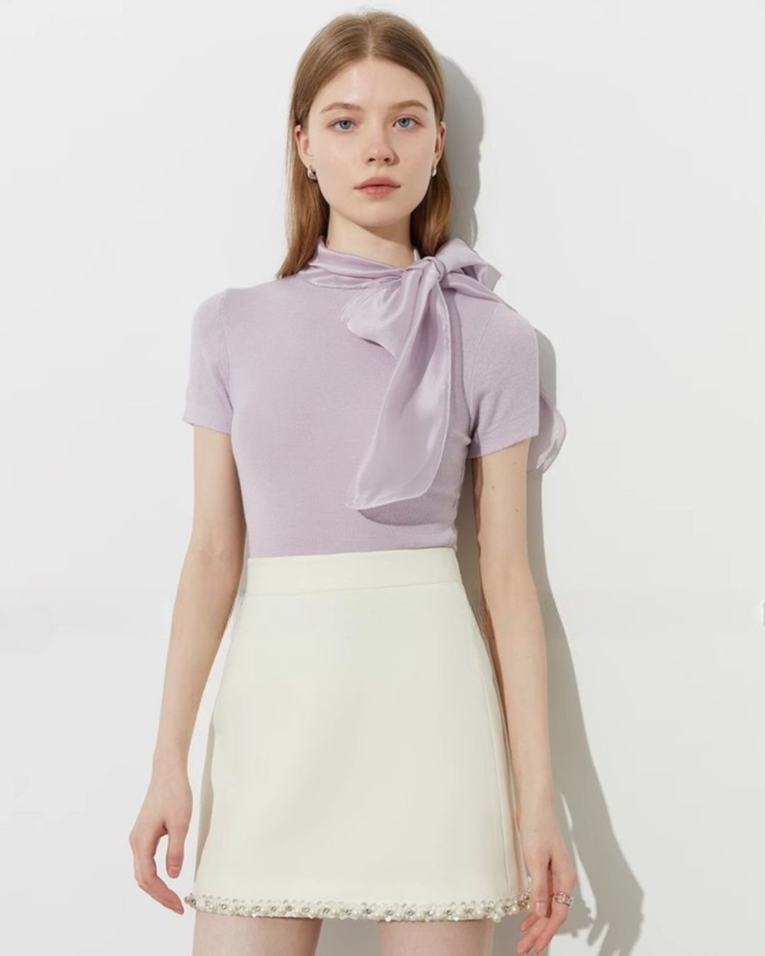 Ribbon Tie Tight Top DPY0026
