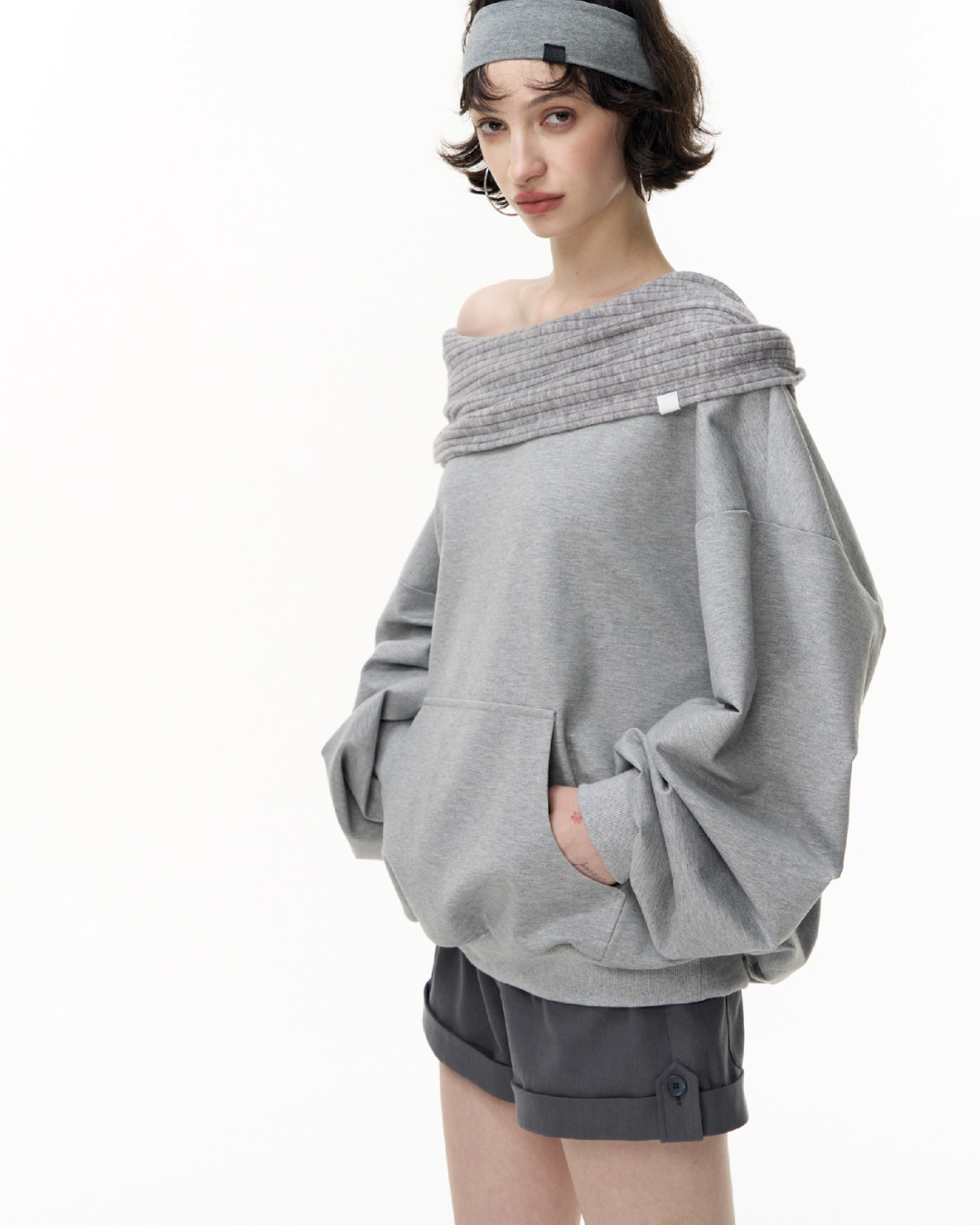 Off Shoulder Massive Sleeve Top SHE0007