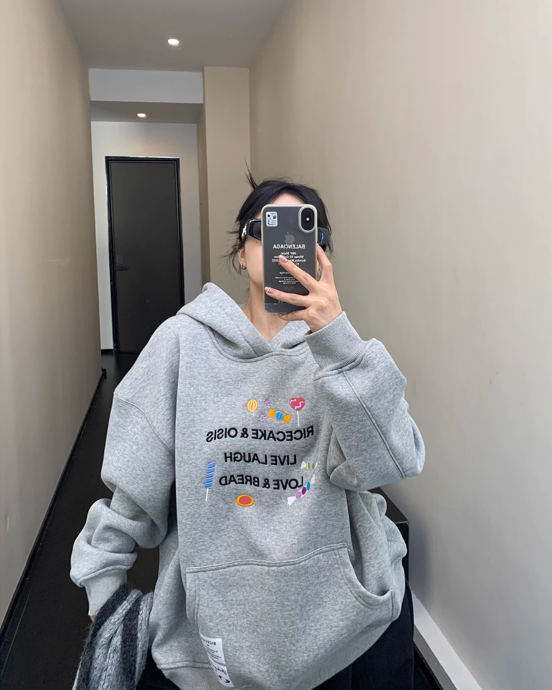 Sweets Embroidery Pullover Hoodie YLS0608