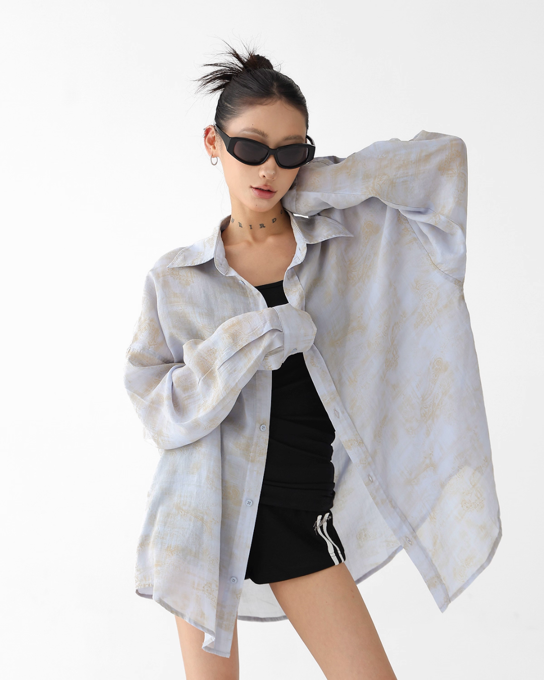 Vintage Gradient Long Sleeve Shirt ACS0263