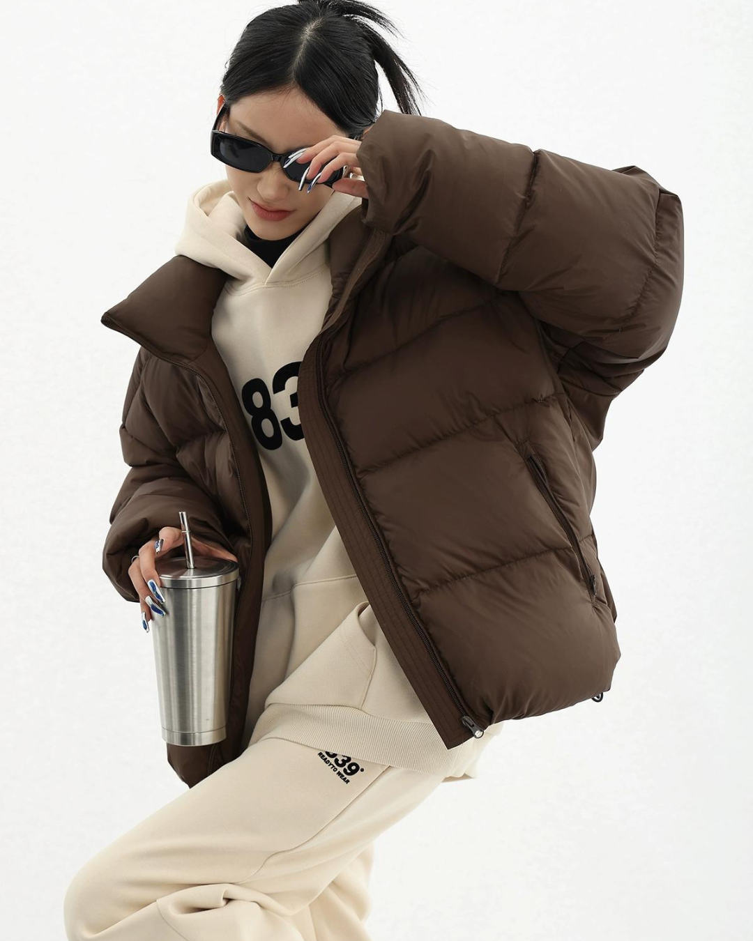 Big Color Short Down Coat ACS0030