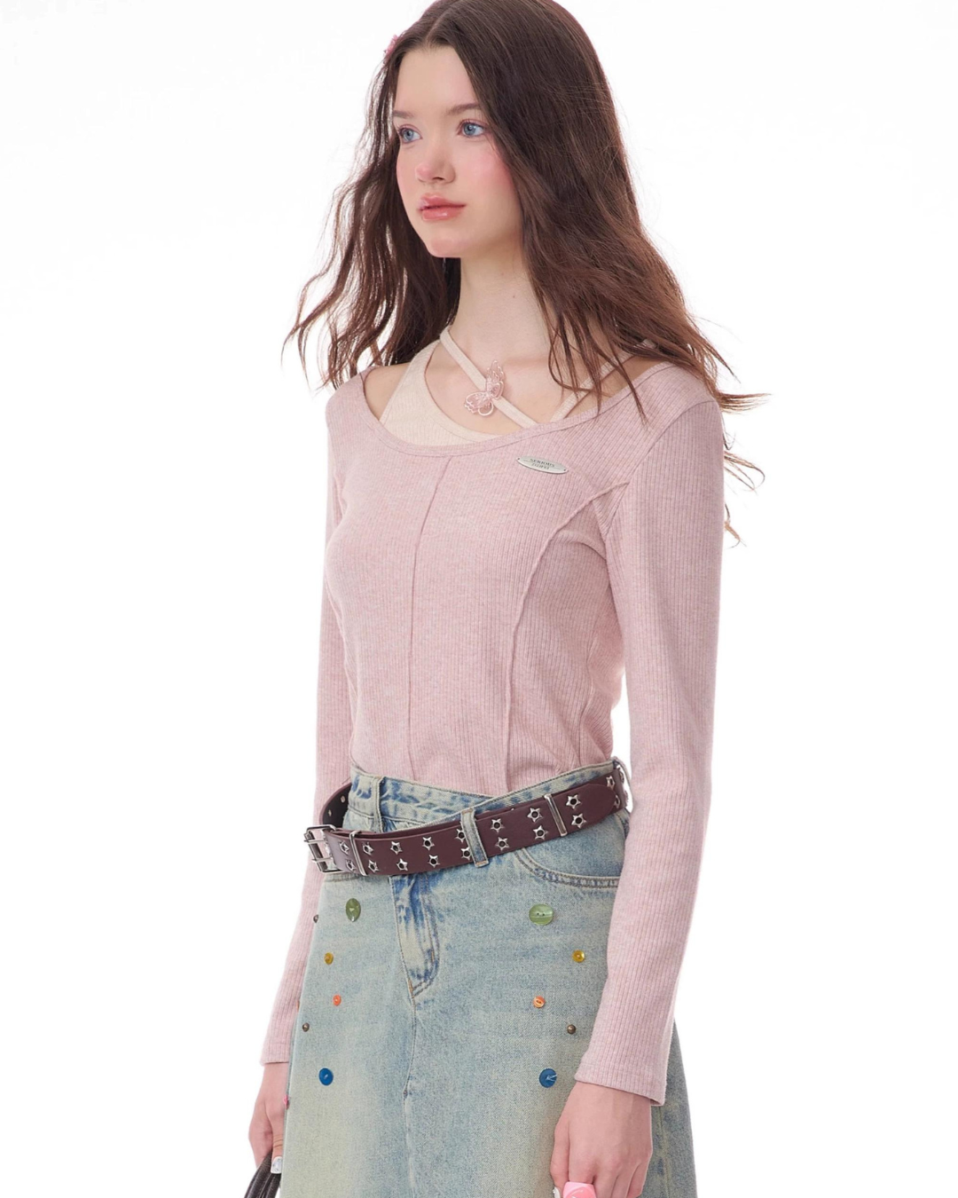 Layered Slim Knit Tops ZZF0346