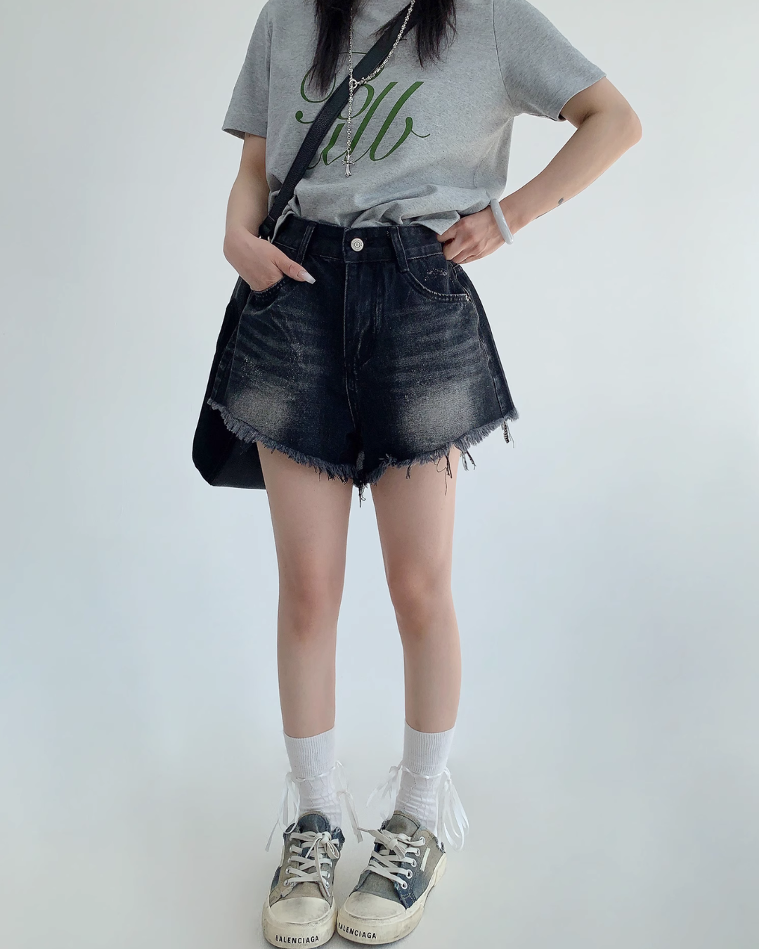 Vintage Denim Short Pants YLS0839