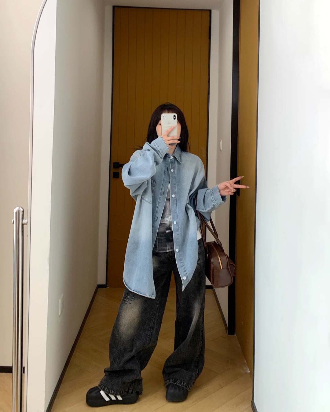 Retro Loose Denim Shirt YLS0826
