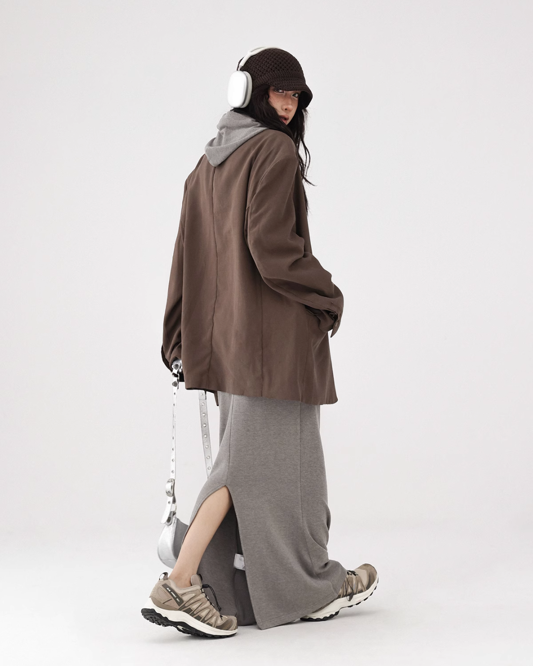 Hood Maxi Length Dress ACS0223