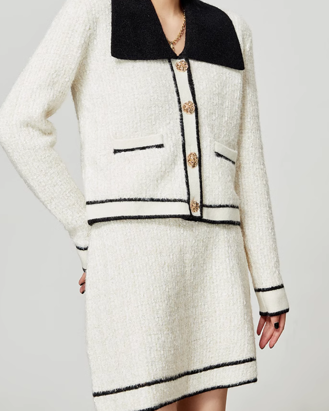 French Chic Tweed Jacket / Skirt LLA0384