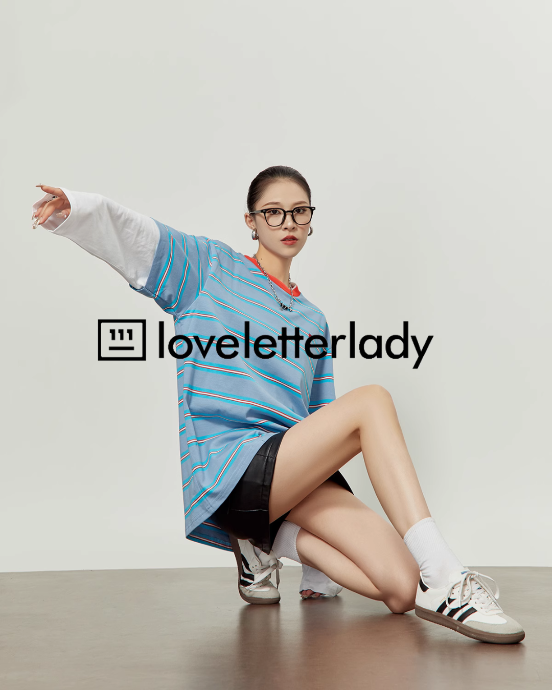 Blue Layered Long Sleeve T-Shirt LLA0304