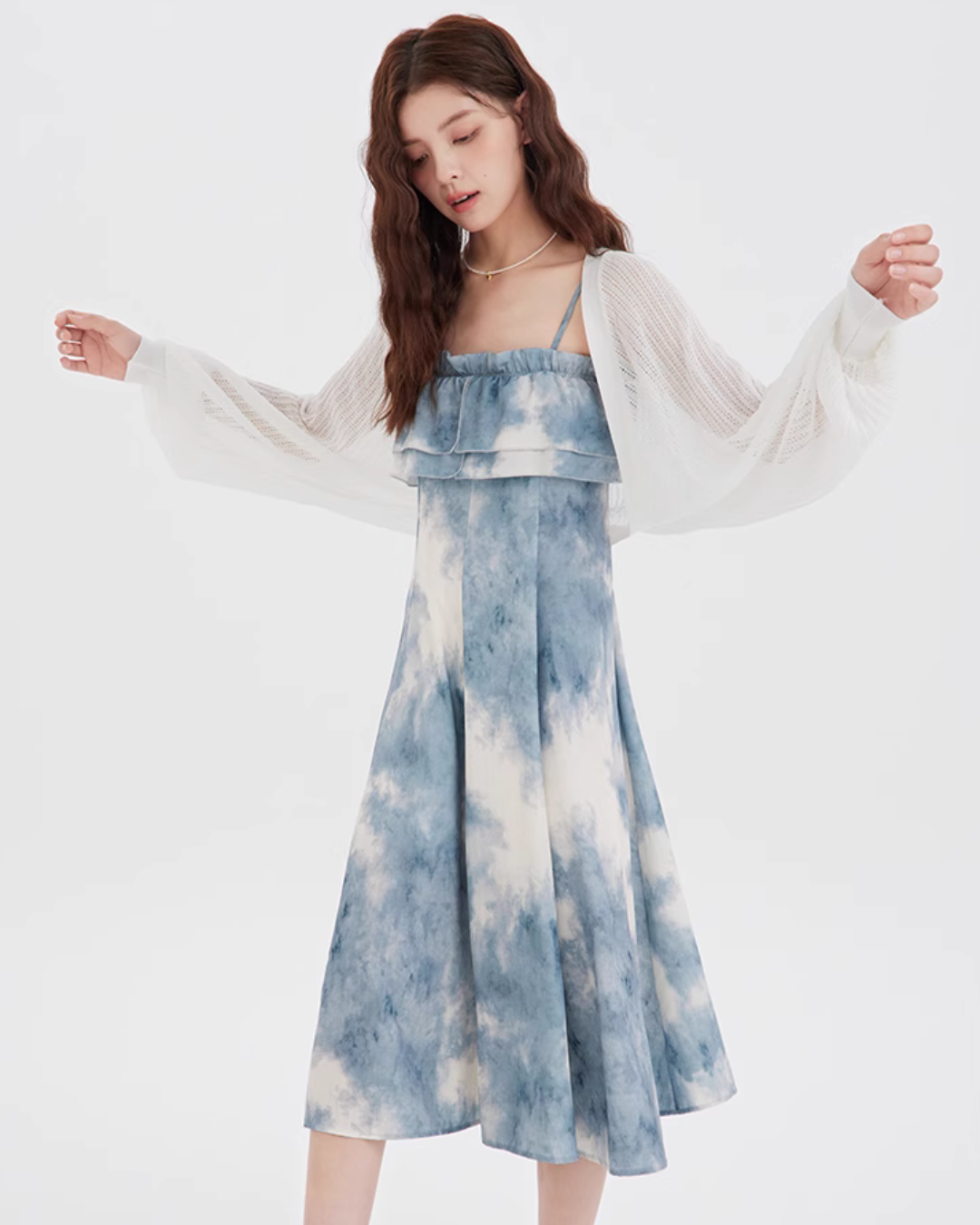 Tie-Dye Flare Camisole Dress LSN0015 Tie-Dye Flare Camisole Dress LSN0015