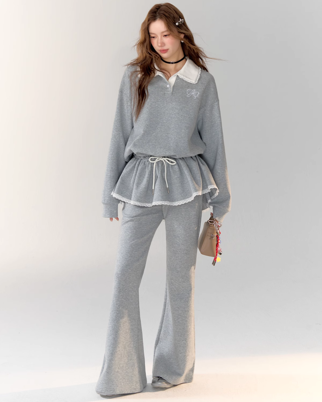 Polo Frill Dress / Flare Pants ASG0020