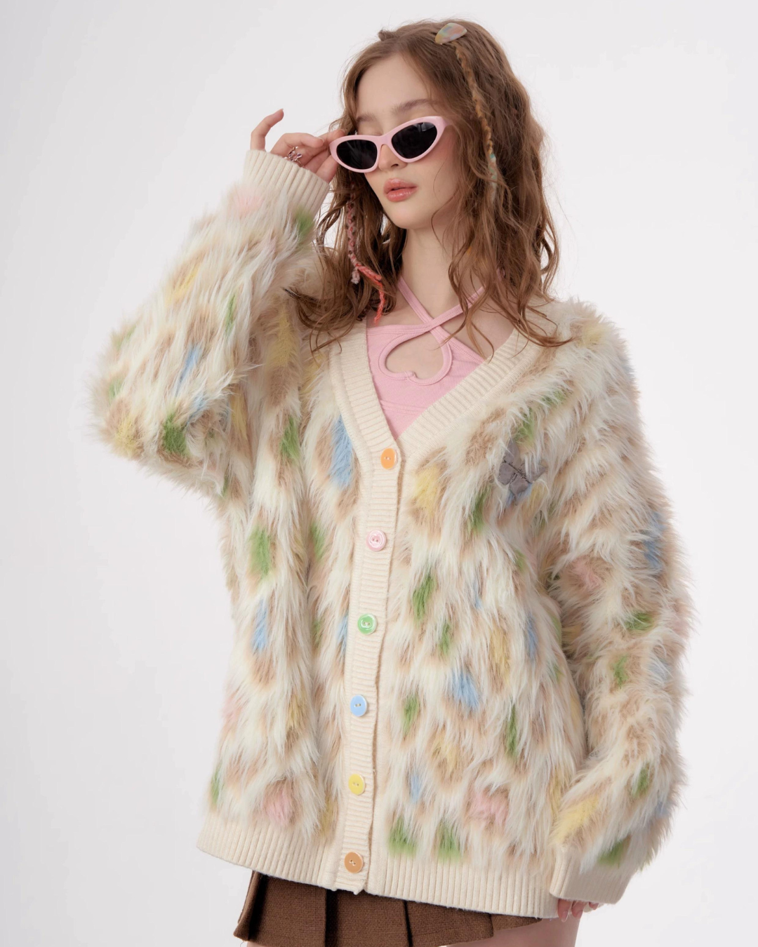 Animal Fluffy Cardigan ZZF0308