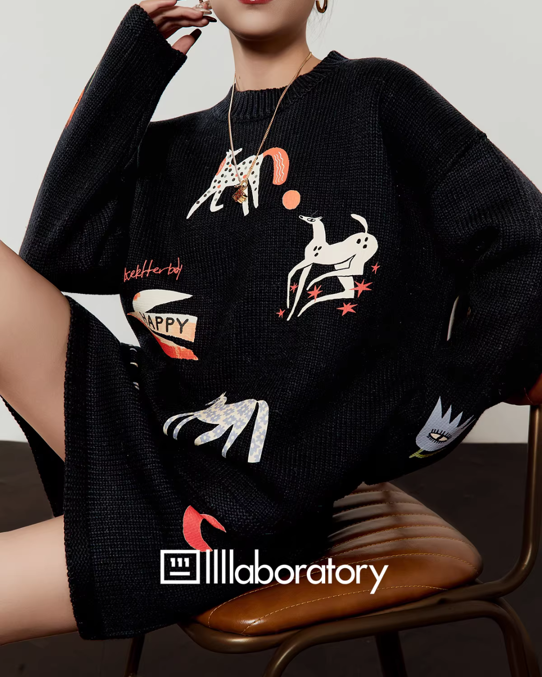 Art Horse Knit Top/Mini Skirt LLA0613