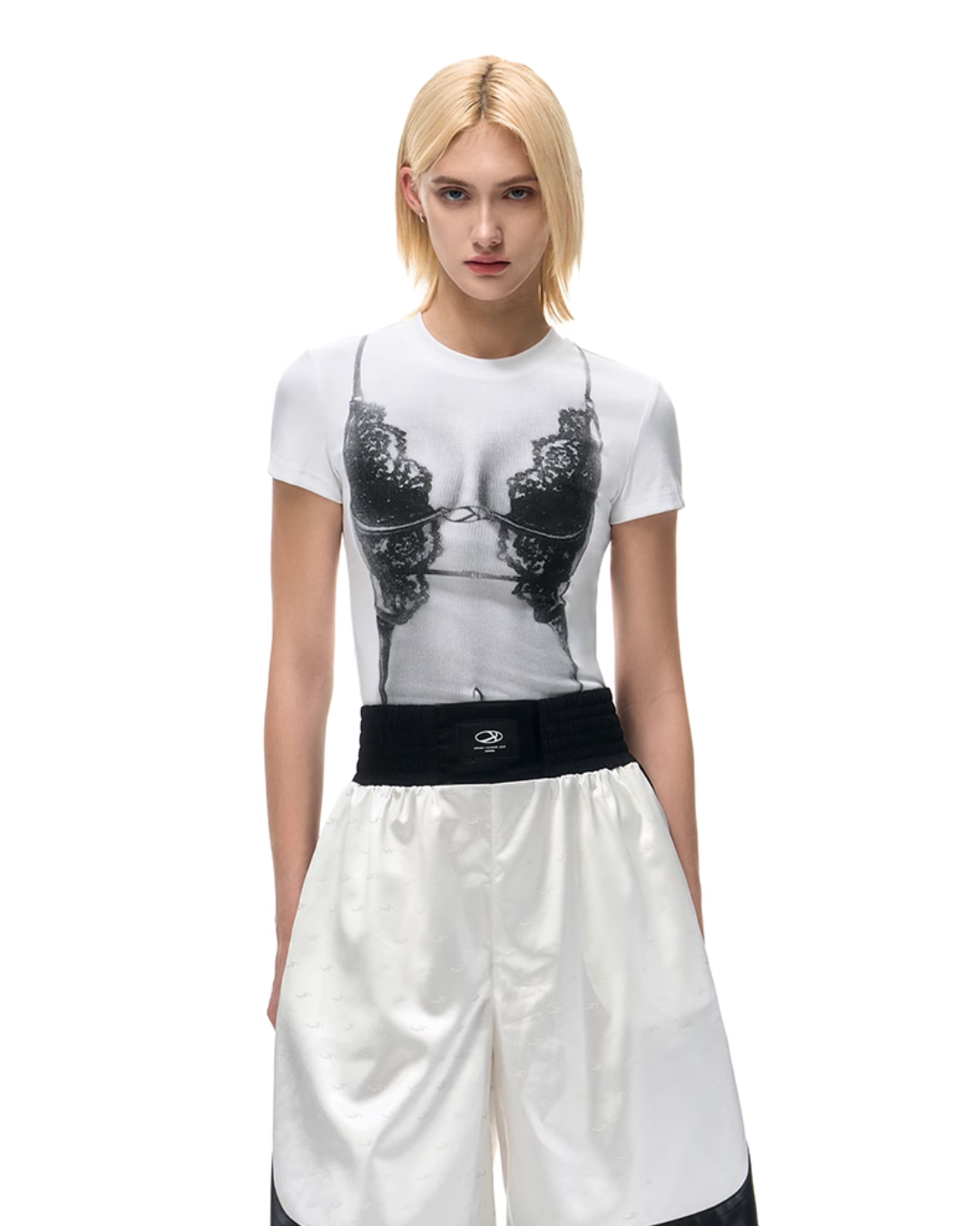 Lingerie Print Short Sleeve T-Shirt IMX0001