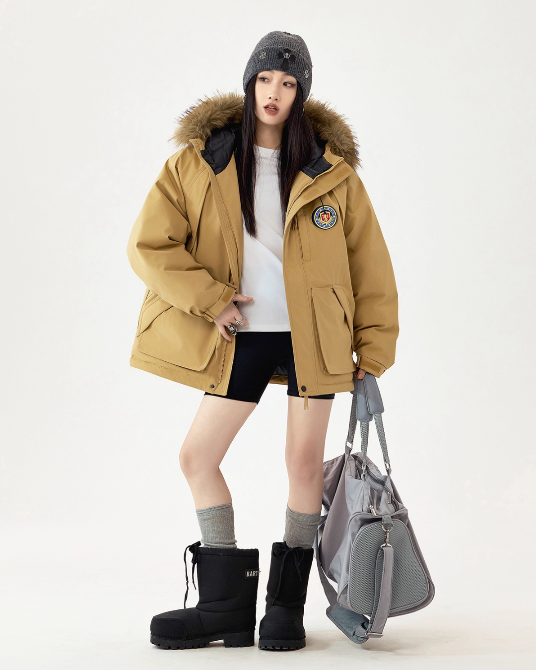 Fur Hood Down Jacket ICM0109