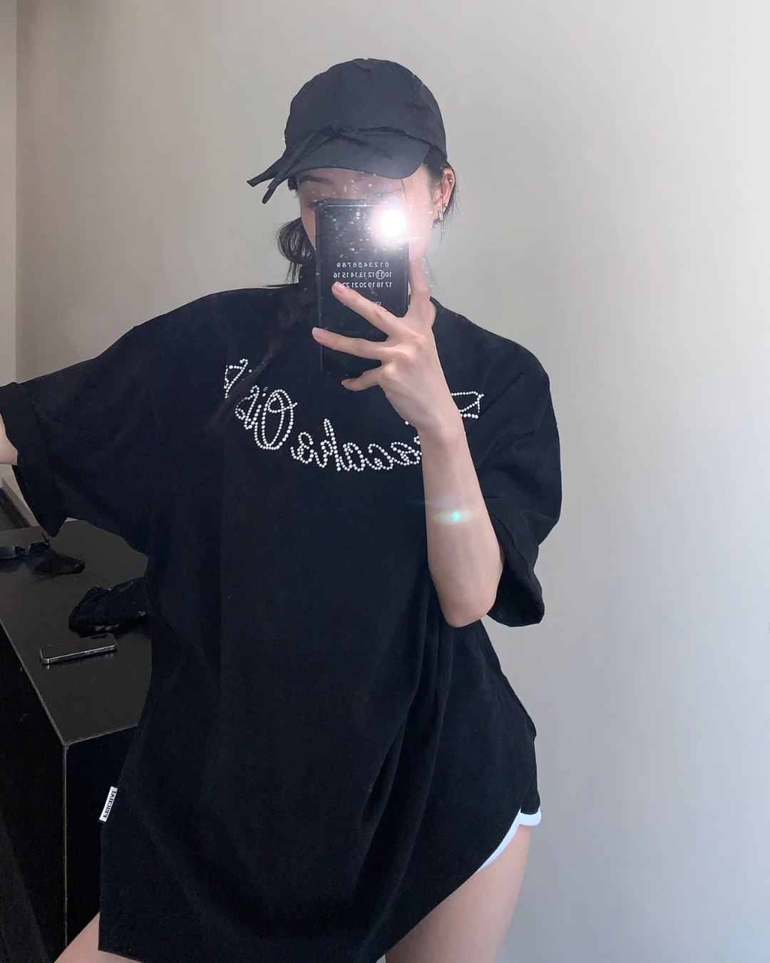 Pearl logo short sleeve T-shirt YLS0837