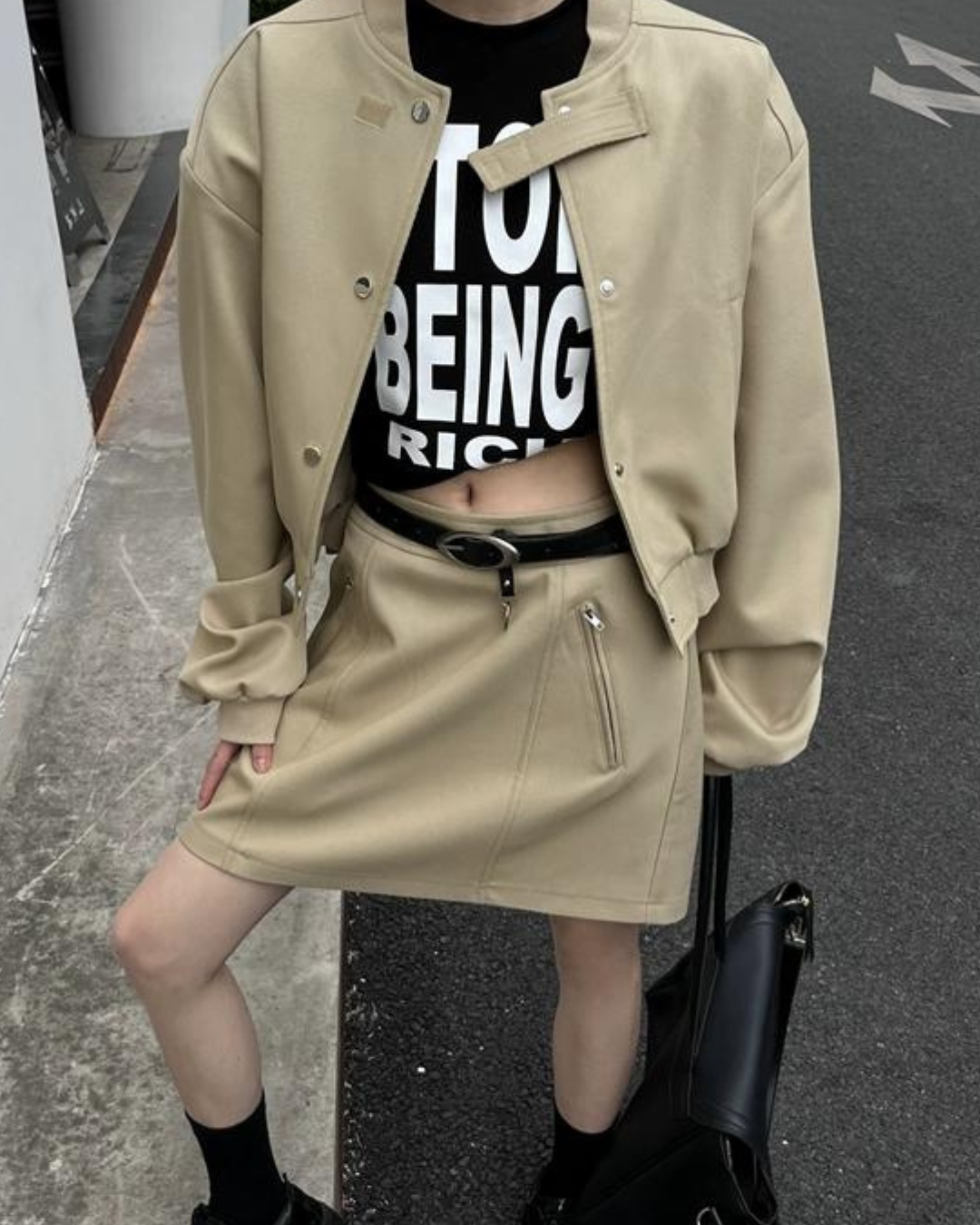 Maillard Sports Cropped Jacket&Trapezium Skirt VCY0010
