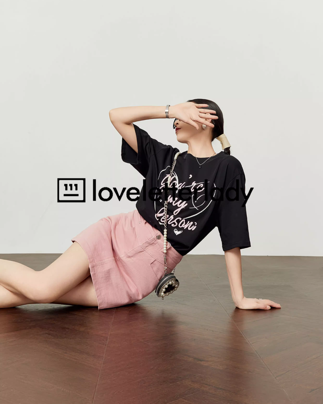 Heart Letter Round Neck Top LLA0465