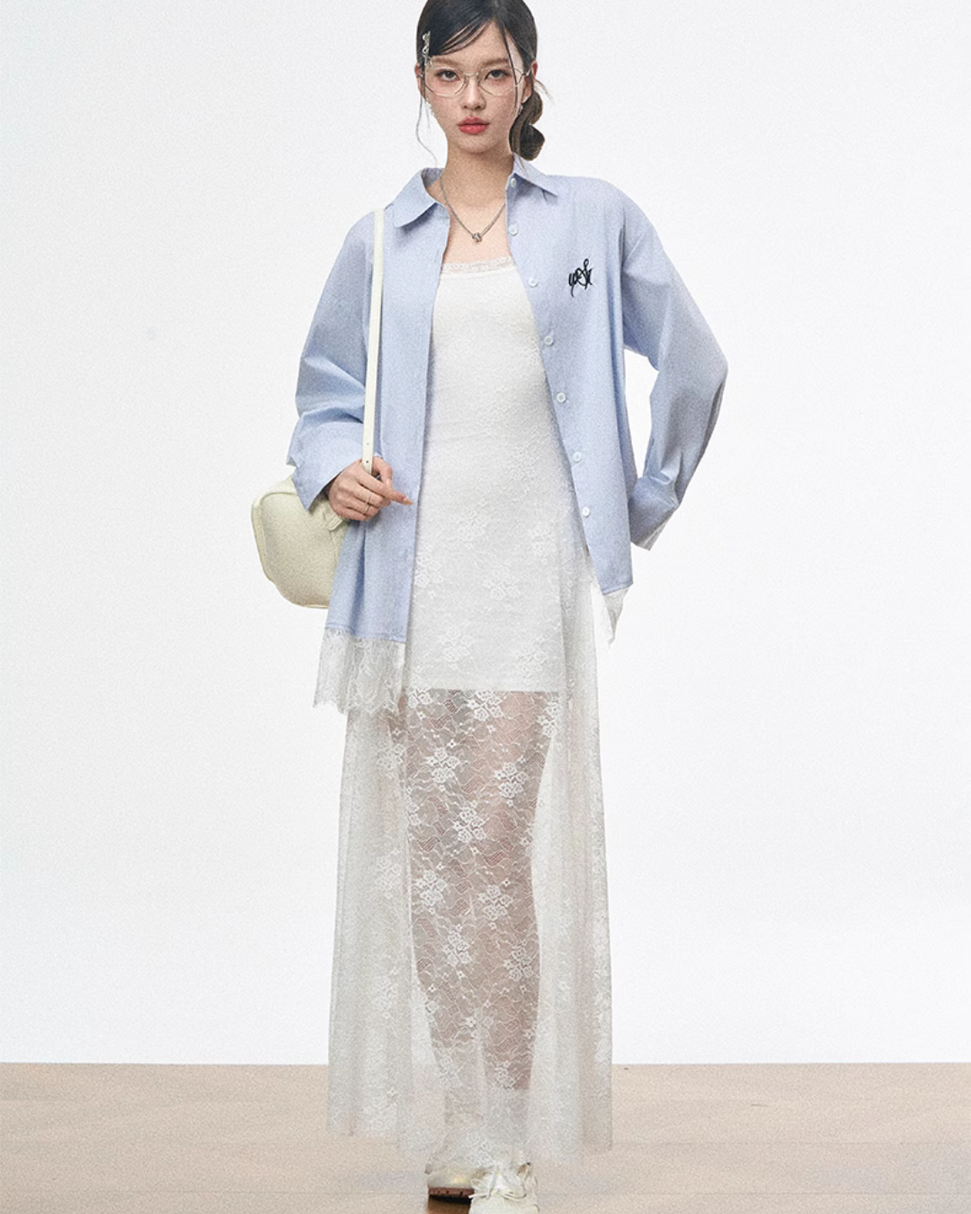 Lace Long Dress / Long Sleeve Shirt WEO0052