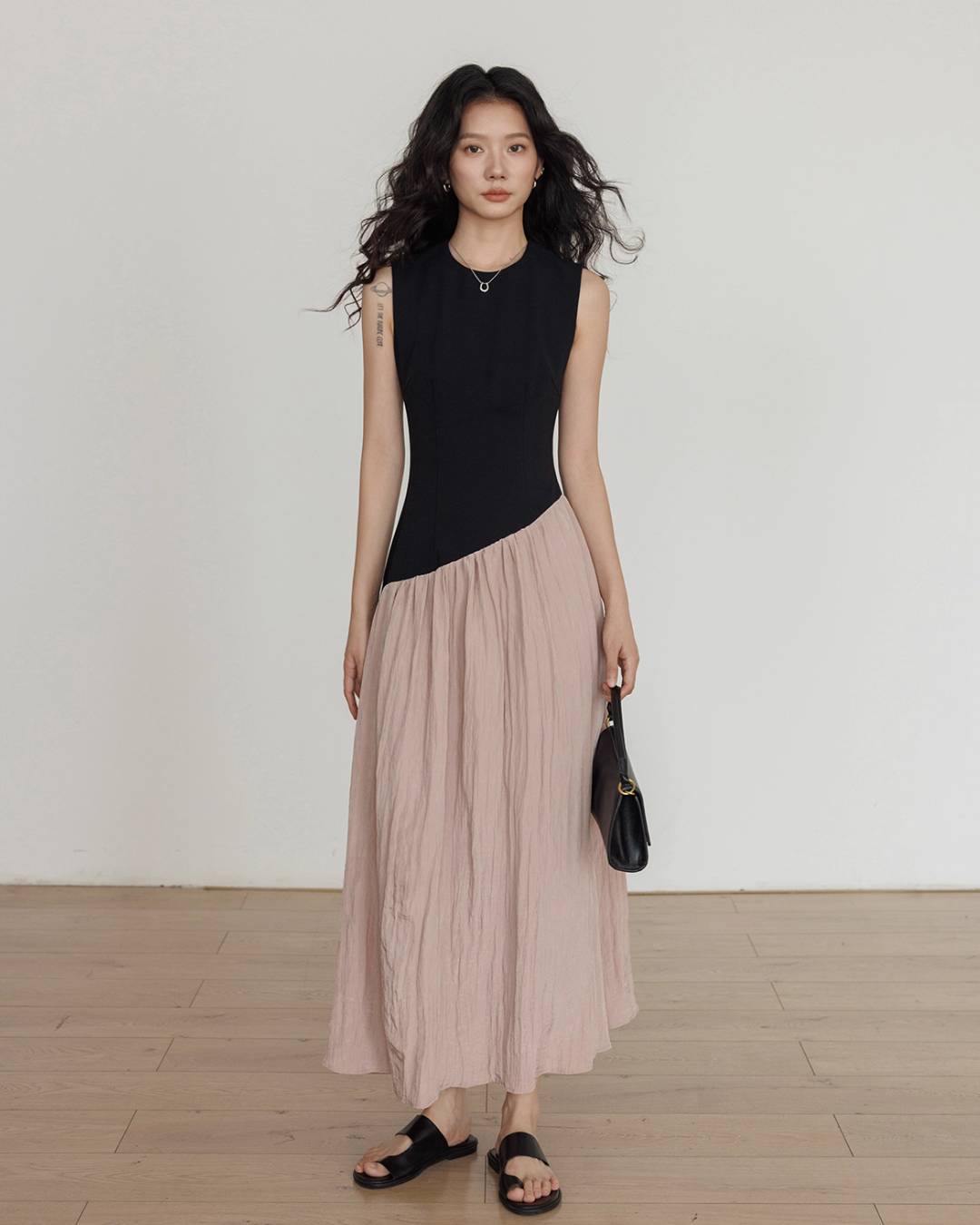 Fake Layered Long Dress VAS0126