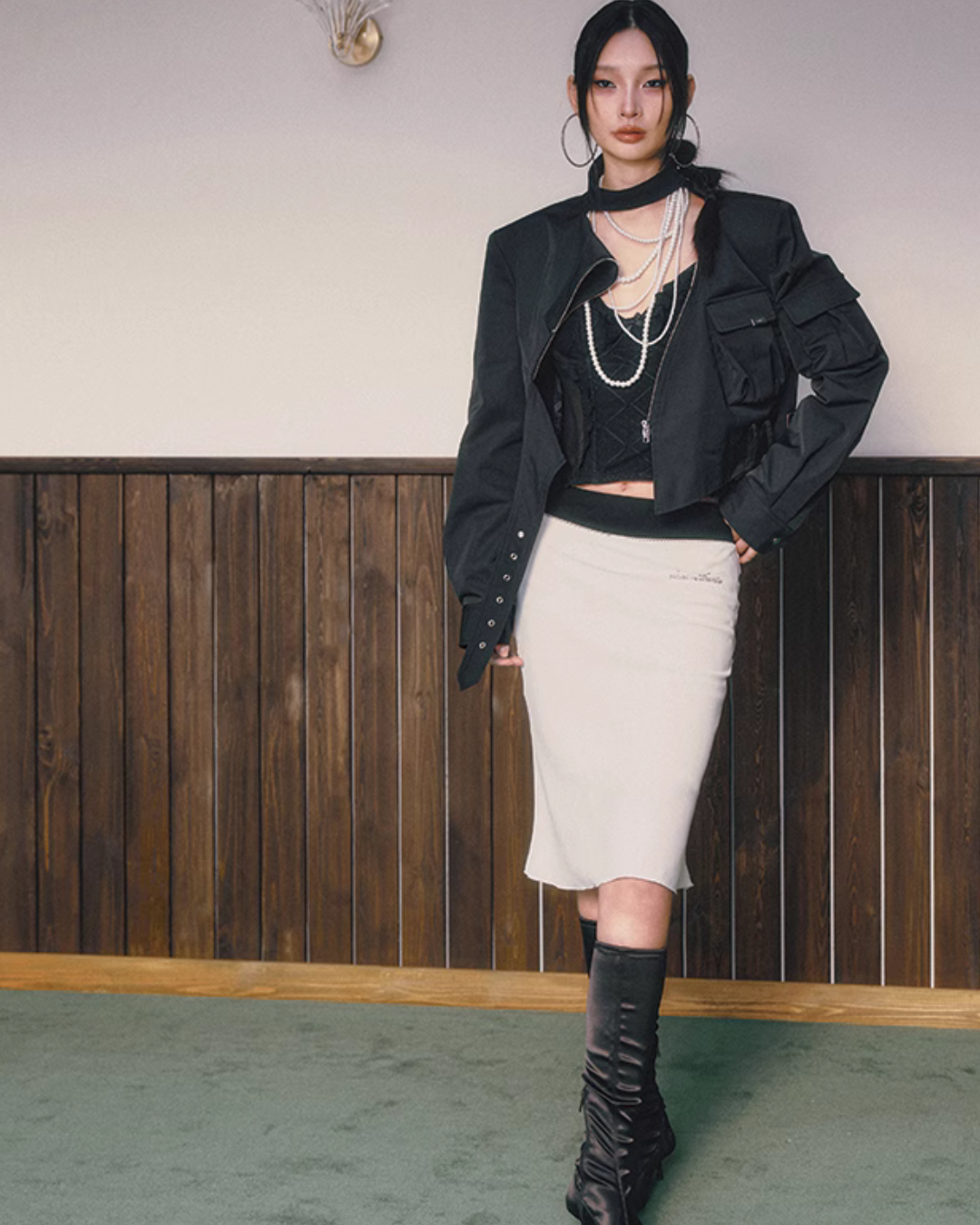 Unique Asymmetrical Zip Jacket IMC0027