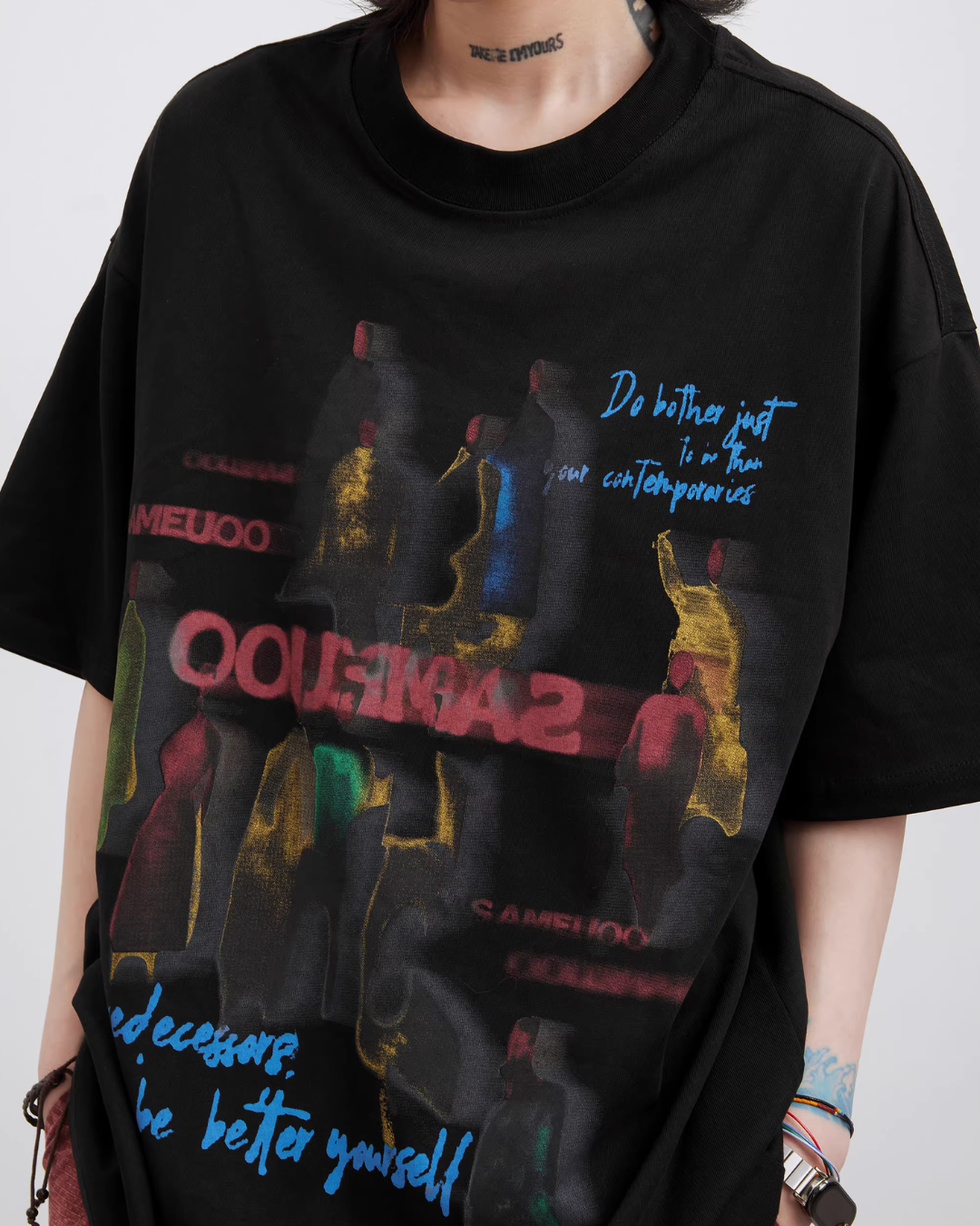 Retro Print Loose T-Shirt FRC0001