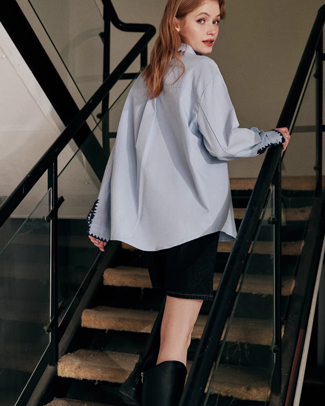 Shell Stitch Design Shirt KMV0003
