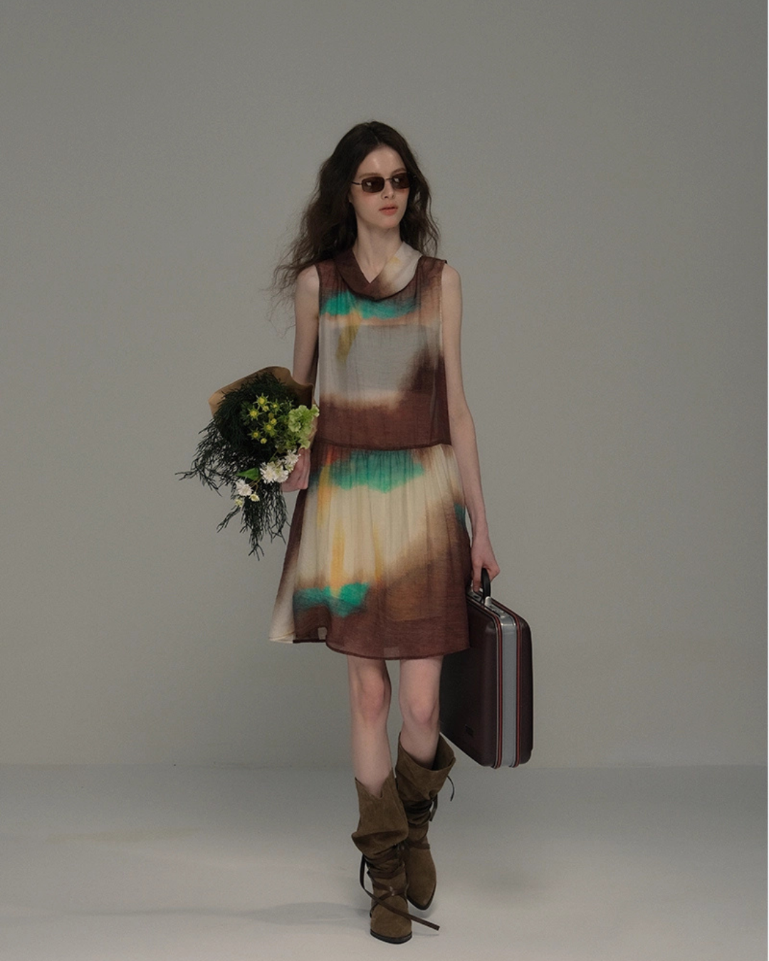 Tie-Dye Sleeveless Dress USY0007
