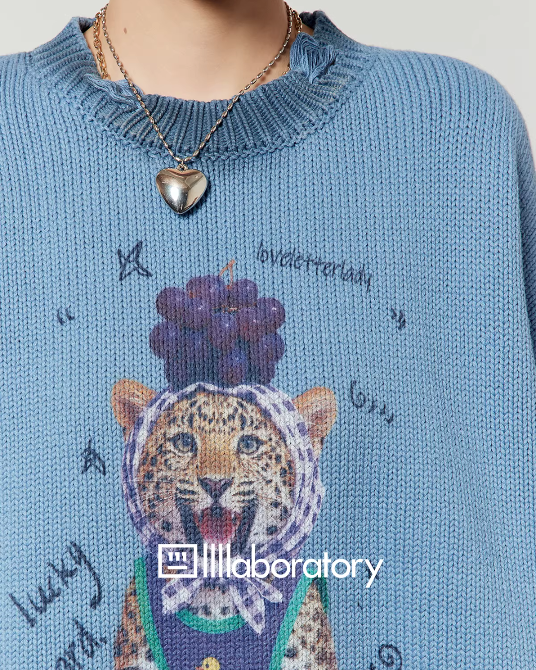 Cute Tiger Print Knit / Plaid Mini Skirt LLA0636