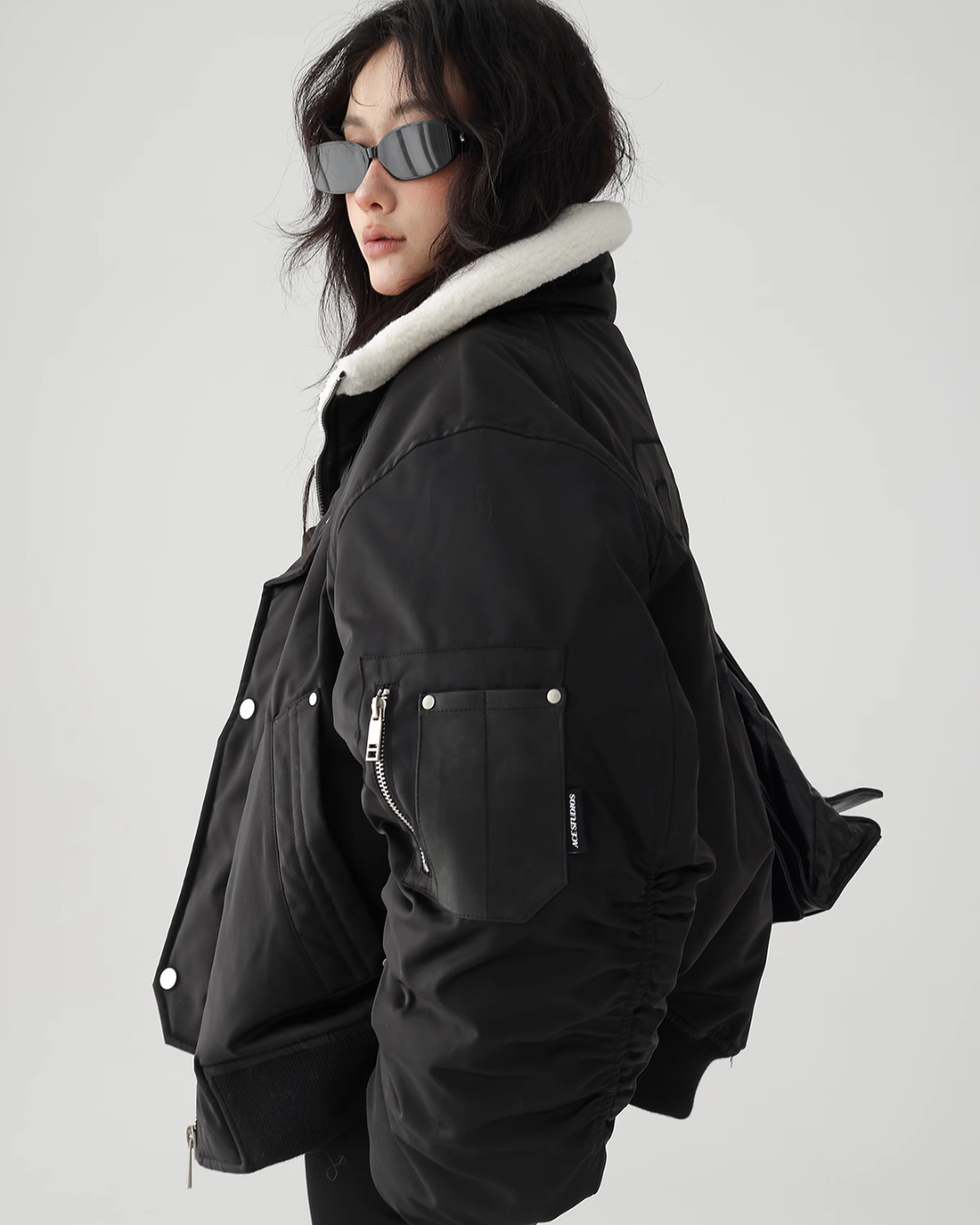 Fur Bomber Jacket ACS0186