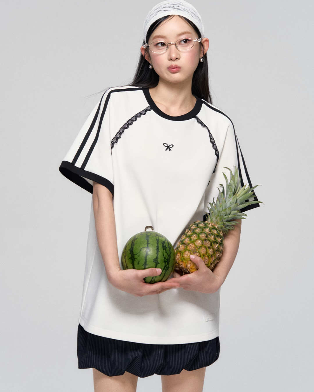 Sideline Race Short Sleeve T-Shirt / Race Tiered Mini Skirt ASG0041