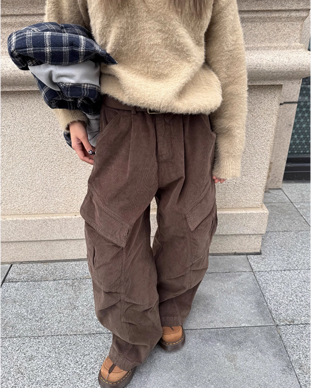 Big Pocket Wide Cargo Pants CYE0006