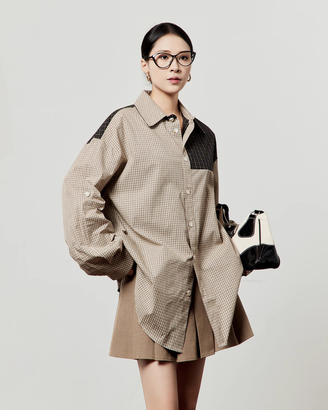 Color block Long Sleeve Shirt LLA0516
