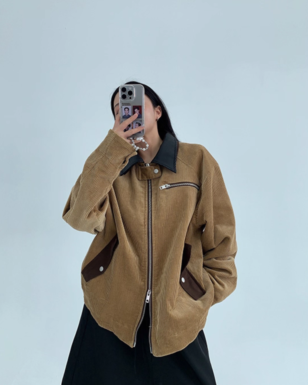 Double Zip Corduroy Jacket YLS0894