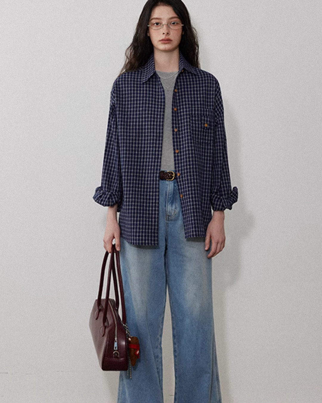 Light Blue Wide Denim Pants LFC0020