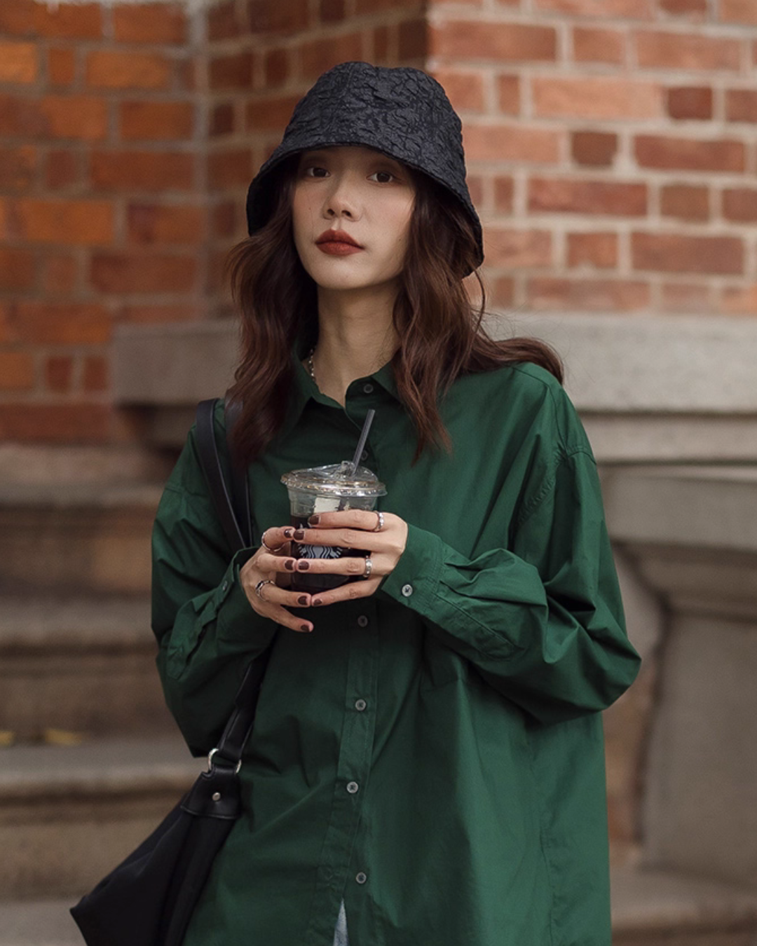 Cotton Loose Long Sleeve Shirt VAS0143