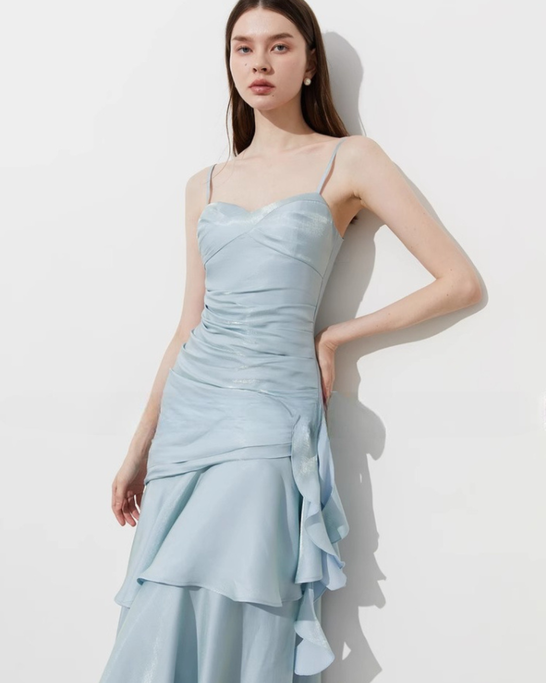 Tiered Camisole Long Dress DPY0066