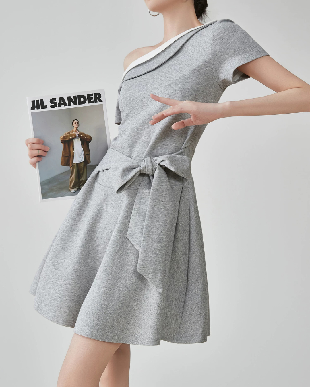 Off-Shoulder Layered Flared Mini Dress FER0277