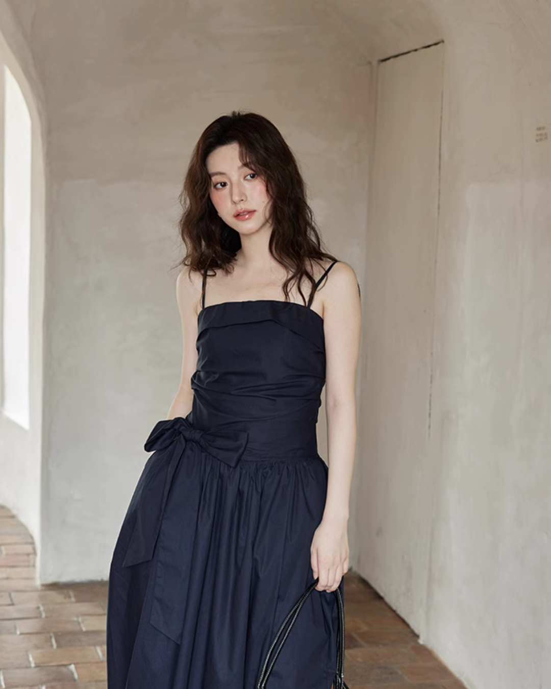 West Ribbon Cotton Dress SMS0003