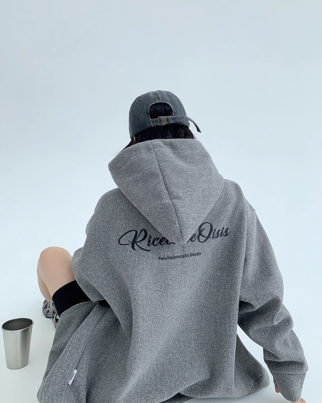 Double Zipper Logo Hoodie YLS0350