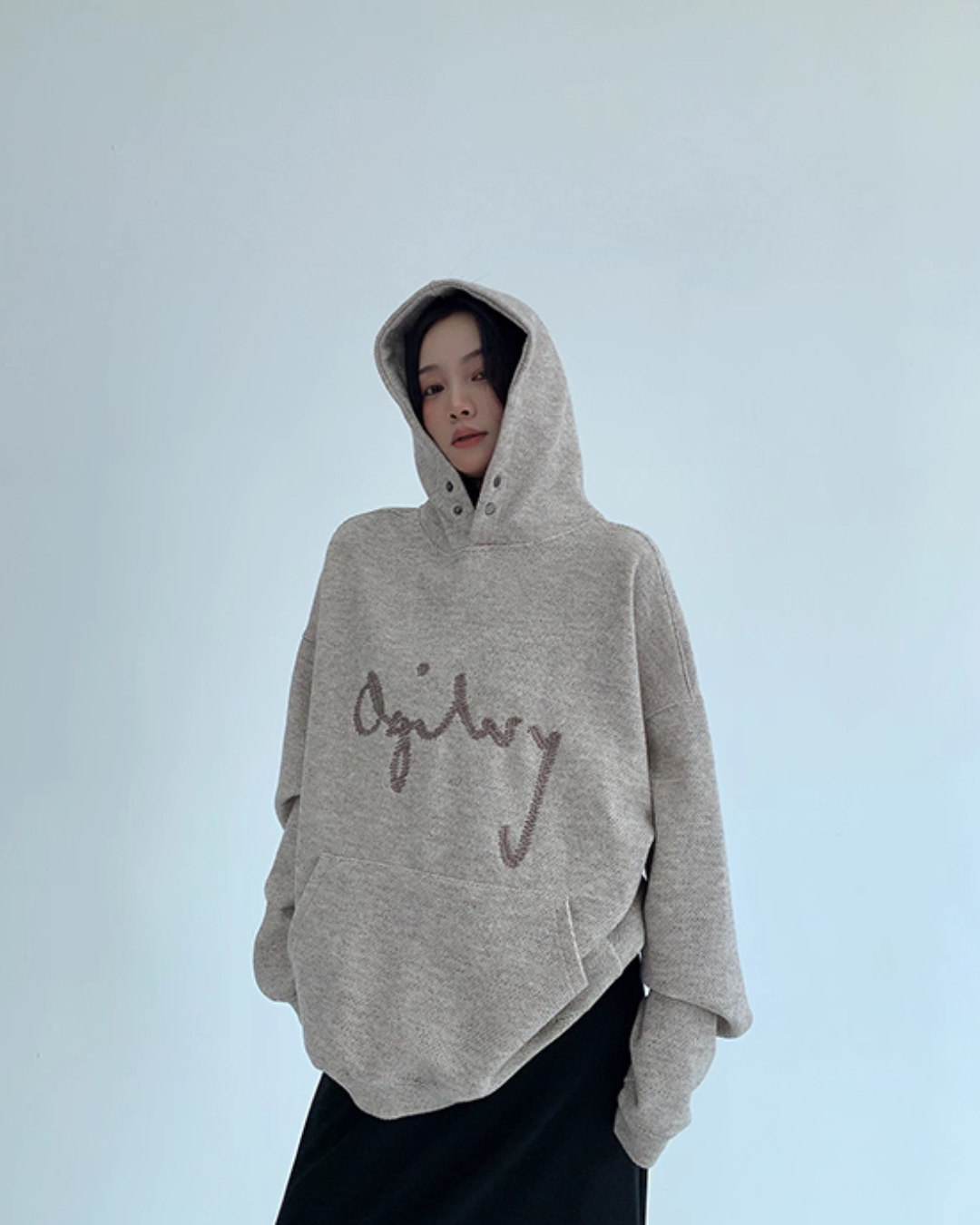 Embroidered Logo Hoodie YLS0951