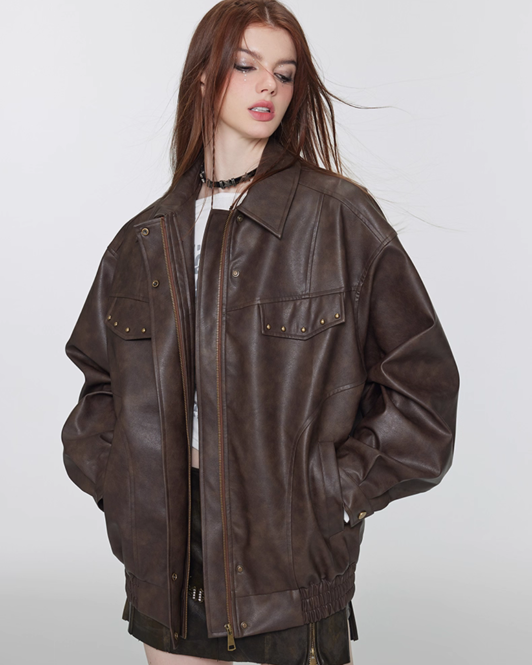 Vintage Leather Work Jacket VSE0065