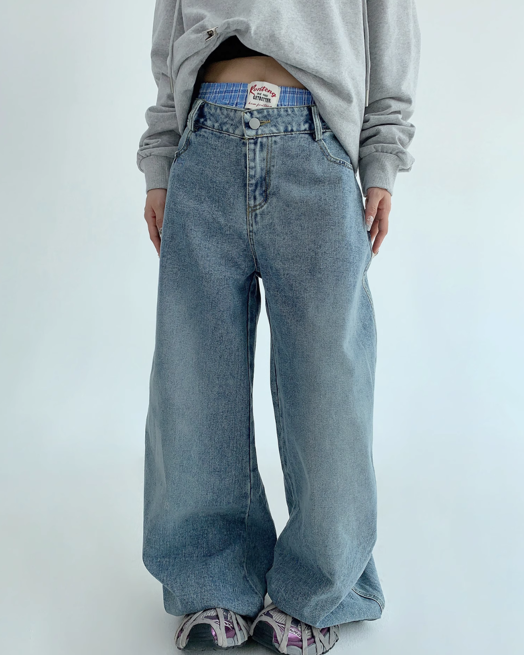 Wide Denim Pants YLS0491